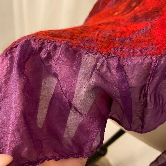 Pomegranate moon scarf, handmade in Nepal 🇳🇵 - Picture 5 of 5